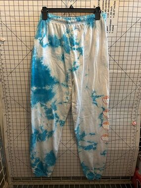 BSR Tie-Dye Blue & White Jogger Sweatpants